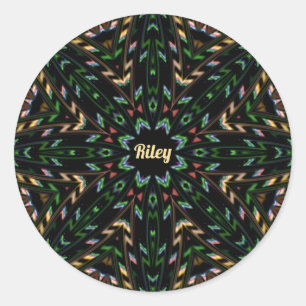 Rond RILEY ~ Sticker Multicolore INTERGALACTIQUE ~