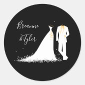 Rond Robe & Tux - Sticker Cercle (Devant)