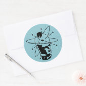 Rond Robotron Vacuum Tubes Sticker (Enveloppe)