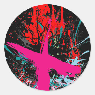 Rond Rock=Vie Sticker noir 'X-Rated'