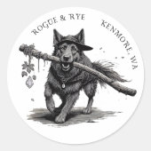Rond Rogue & Rye Le Sticker Druid 3in (Devant)