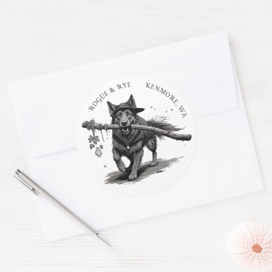 Rond Rogue & Rye Le Sticker Druid 3in (Enveloppe)