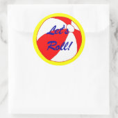 Rond Roll Funny Beach Ball Sticker (Sac)
