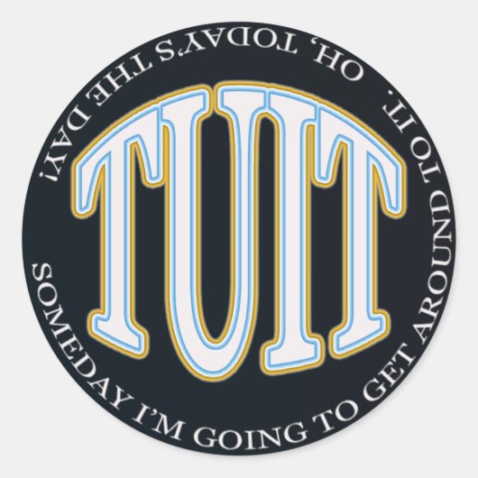 rond ronde sticker (Voorkant)