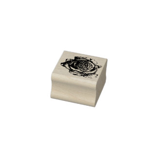 Rond Roos Rubberstempel