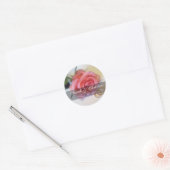 Rond Rose Enregistrer Le Sticker Date (Enveloppe)