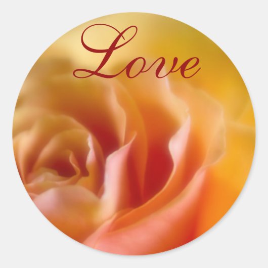 Rond Rose jaune ・ Sticker d'amour (Devant)