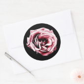 Rond Rose rouge - Sticker (Enveloppe)