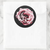 Rond Rose rouge - Sticker (Sac)
