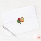 Rond Roses antiques - Sticker (Enveloppe)