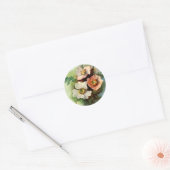 Rond Roses sur la vigne - Sticker (Enveloppe)