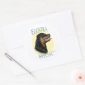 Rond Rottweiler Eggstra Special - Sticker (Enveloppe)