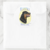 Rond Rottweiler Eggstra Special - Sticker (Sac)