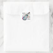 Rond Round abstract violin sticker (Sac)