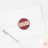 Rond Round Maroon San Francisco Muni Sticker (Enveloppe)