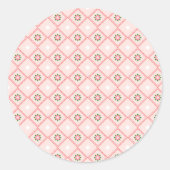 Rond Round sticker design featuring pink and white  (Devant)
