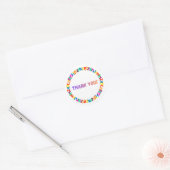 Rond Round Thank You Sticker (Enveloppe)