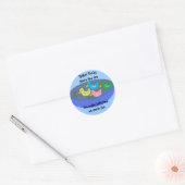 Rond Rubber Ducky - Bathtime sticker (Enveloppe)