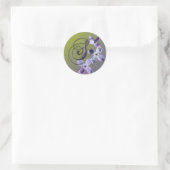Rond S Sticker à enveloppe Lilac Monogramme (Sac)