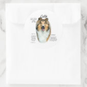 Rond Sable Rough Collie Rencontrez la race - Sticker (Sac)