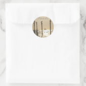 Rond sac mariage merci sticker (Sac)