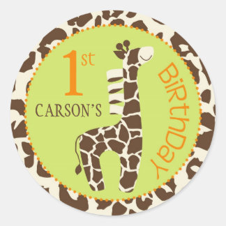 Rond Safari Boy OU Sticker CHE 1