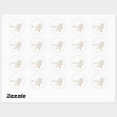 Rond Sage Green Silly Goose Sticker (Feuille)