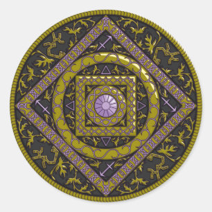 Rond Sagittarius Mandala Sticker