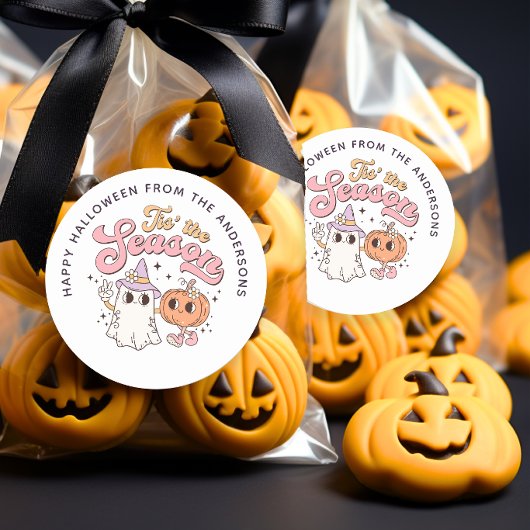 Rond Saison Halloween Super Sticker sac de traitement