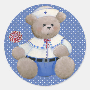 Rond Salior Bear Sticker