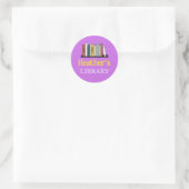Rond S'AMUSER ! Sticker - Bibliothèque - Personnalisé - (Sac)