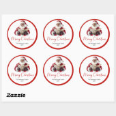 Rond Santa Claus Sticker Label for Christmas Packaging (Feuille)