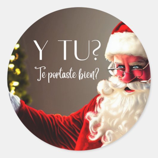 Rond santa Sticker (Devant)
