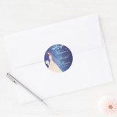 Rond Sapphire Sticker Fête des mariées Bride Bleue (Enveloppe)