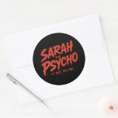 Rond Sarah le Sticker Psycho (Enveloppe)