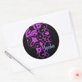 Rond Sasha Designer Nom Sticker (Enveloppe)