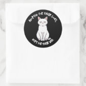 Rond Sassy Cat Sticker (Sac)