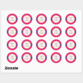 Rond Sassy Girl Sticker (Feuille)