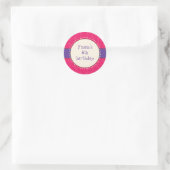 Rond Sassy Girl Sticker (Sac)