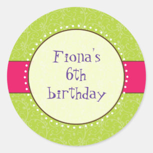 Rond Sassy Girl Sticker