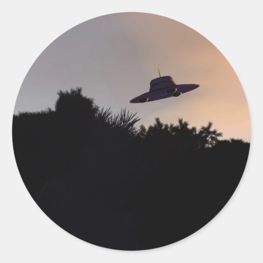 Rond Saucer classique 2 Sticker (Devant)