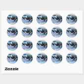 Rond Sauvons l'Ocean Orca Wildlife Sticker (Feuille)