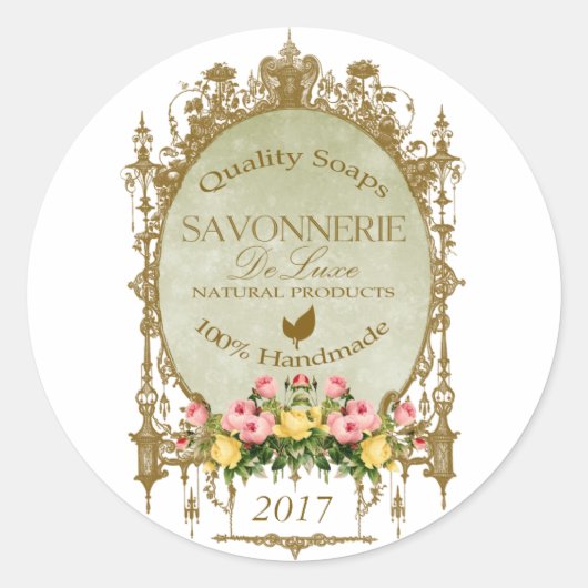 Rond SAVONNERIE ~ Sticker (Devant)