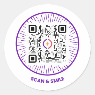 Rond Scan & Smile - Sticker par SparkLab