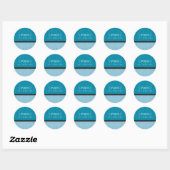 Rond SCEAU DE STICKER :: divinement damassé 3B (Feuille)