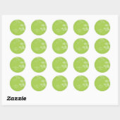 Rond SCEAU DE STICKER :: feuillage de gomme 6 (Feuille)