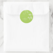 Rond SCEAU DE STICKER :: feuillage de gomme 6 (Sac)