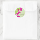 Rond SCEAU DE STICKER :: feuillage de gomme 6 (Sac)
