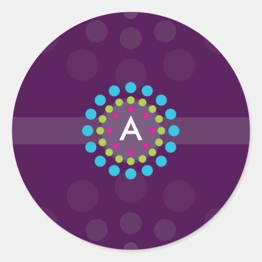Rond SCEAU DE STICKER :: rétrospot 1 (Devant)