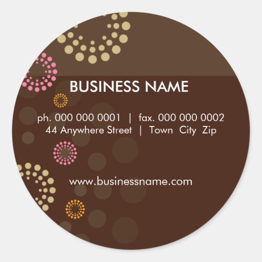 Rond SCEAU DE STICKER :: rétrospot 2 (Devant)